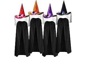 Suhine 8 Pieces Halloween Witches Costume