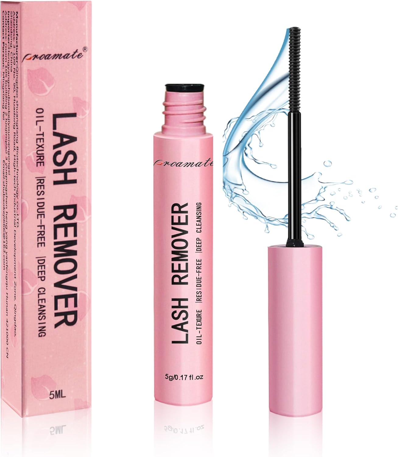 Proamate Cluster Lash Glue Remover Lash Remover DIY Eyelash Extension Remover, Easy Removal of Cluster Eyelash Soft Soothing Nourishing Self-Use Oil Texture (5g Eyelash Remover)