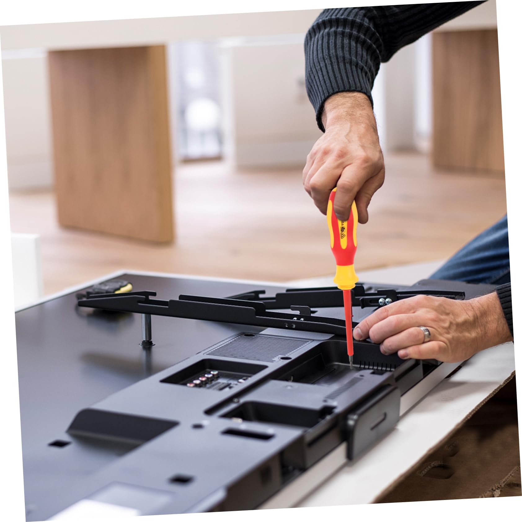 Operitacx 5 Set Set di cacciavite isolato per attrezzi da elettricista kit cacciavite elettrico cacciaviti Testa piatta chiave utensili elettrici strumento elettrico Strumenti elettrici pp