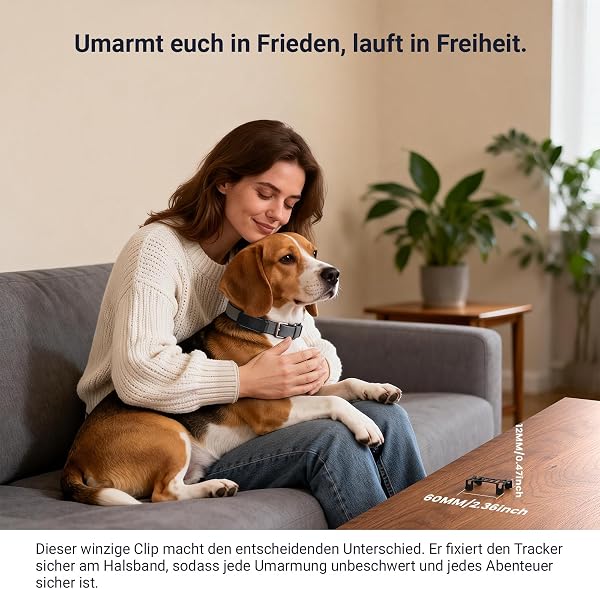 Gummiklammerhalterung für Haustier-Tracker Kompatibel mit Tracti Smart Dog 6 GPS Aktivitätstracking Hund Ersatz-Halsband-Gummiklammern – 4 STK (Schwarz) - 5