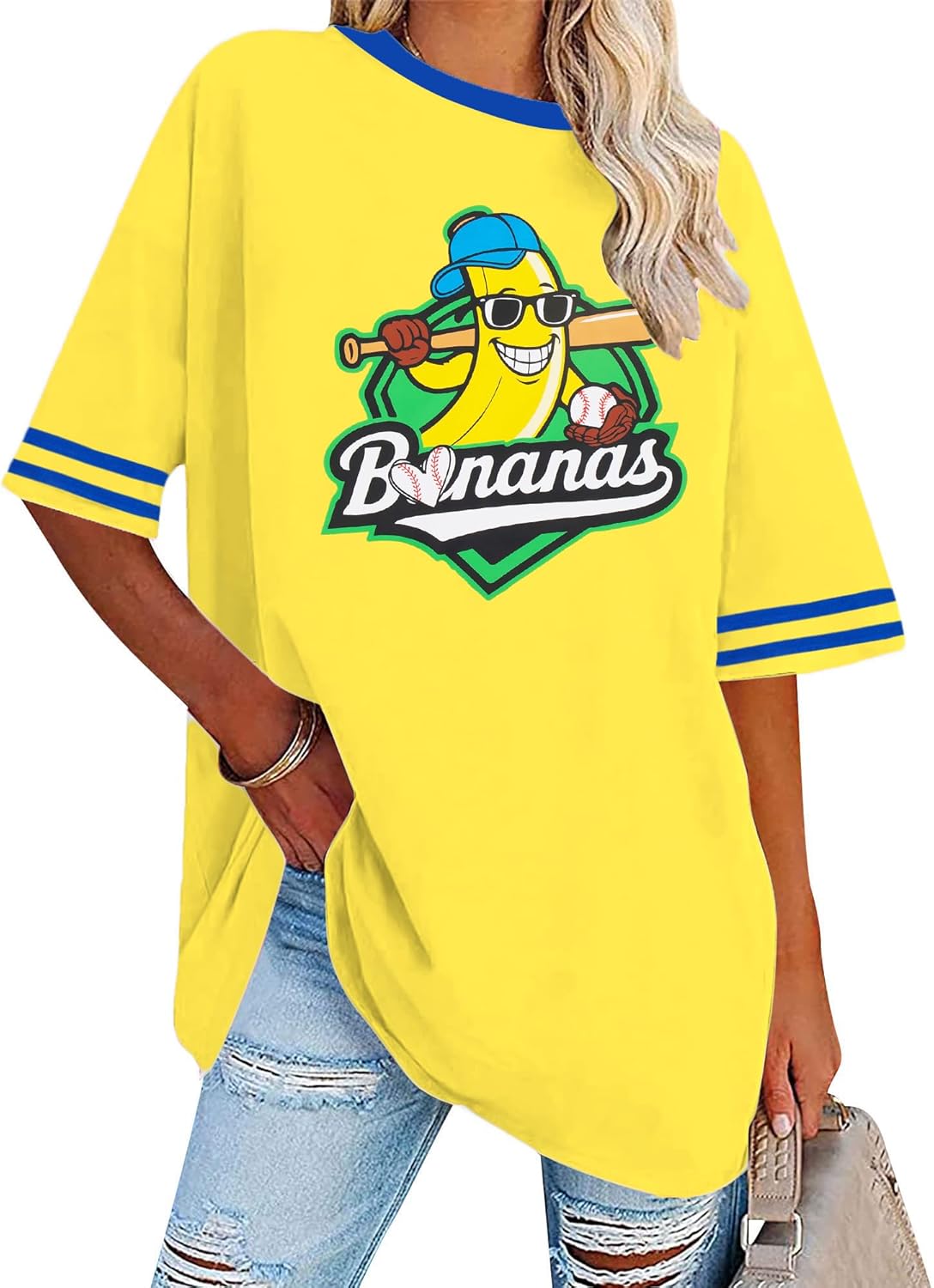 Baseball Shirts for Women Oversized Baseball Mom T Shirt Game Day Heart Graphic Tee Top