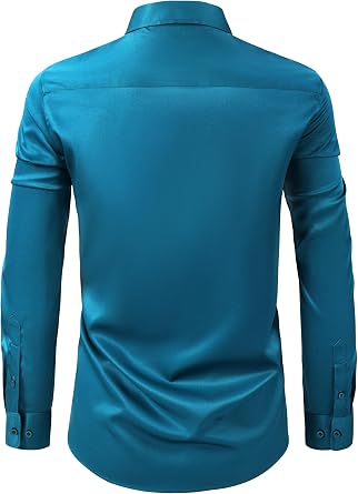 Wrinkle Resistant Men's Dress Shirt Button down Long Sleeve Business Casual | Regular, Big & Tall Sizes, Regular Fit, Durable Collar & Stitching, Breathable Fabric, Non-see through, No-Pilling