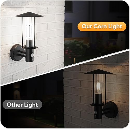 Miniatura 5 de Paquete de 4 bombillas LED de maíz de 100 W, sin ventilador, luz diurna de 5000 K (equivalente a 1000 vatios) E26E39 lámpara LED de mazorca de base