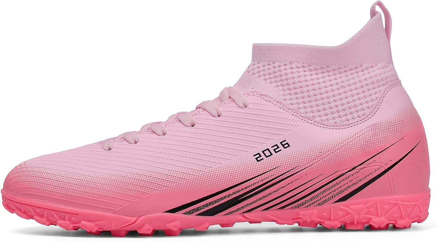 Soccer Cleats for Mens Womens Turf Soccer Shoes Indoor Footall Cleats High Ankle TF AG FG Football Boots Wide Training Sneaker - Image 5