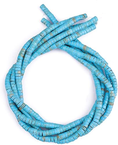 Miniatura 295 de Cuentas espaciadoras de jaspe marrón natural, cuentas sueltas de disco Rondelle, cuentas sueltas para hacer joyas, 0.157 in x 0.079 in, 15.0 in