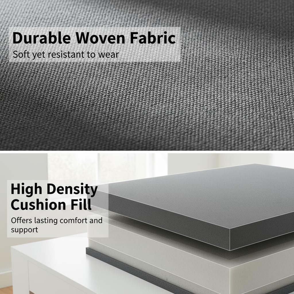 Sectional Sleeper Sofa with Pull Out Bed, L Shape Convertible Couch with Storage Chaise, Comfy Sleeper Couch, 2 in 1 Pull Out Sofa Bed with 5 Seats, for Living Room, Apartment, Gray