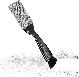 車用 ダッシュボード ダスター | ダブルヘッド車用クリーニングツール - オート ダスト スイーピング ブラシ 掃除 道具 | レザーシート、ダッシュボード、ステアリングホイール、ギアシフト、カップホルダー、ドライバー、旅行者、ロードトリップ用