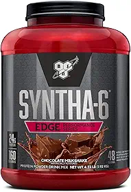 BSN SYNTHA-6 Edge, Chocolate Soro Hidrolisado, Caseína Micelar, Isolado de Proteína do Leite, Baixo Açúcar, Chocolate Milkshake, 48 Porções