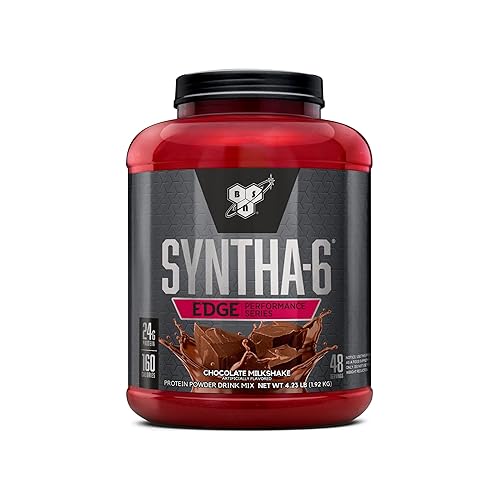 BSN SYNTHA-6 EDGE Proteína en Polvo, con Suero Hidrolizado, Caseína Micelar, Isolate de Proteína de Leche, Bajo Azúcar, 24g de Proteína, Batido de Chocolate, 48 Porciones