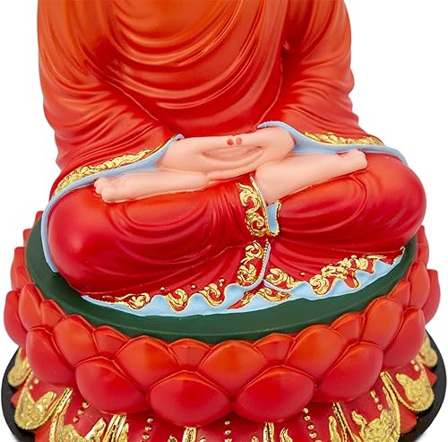 Miniatura 3 de FENGSHUI-CAISHEN Estatua de Buda grande  Buda meditando sentado, escultura Sakyamuni hecha a mano para meditación zen, decoración del hogar, uso en