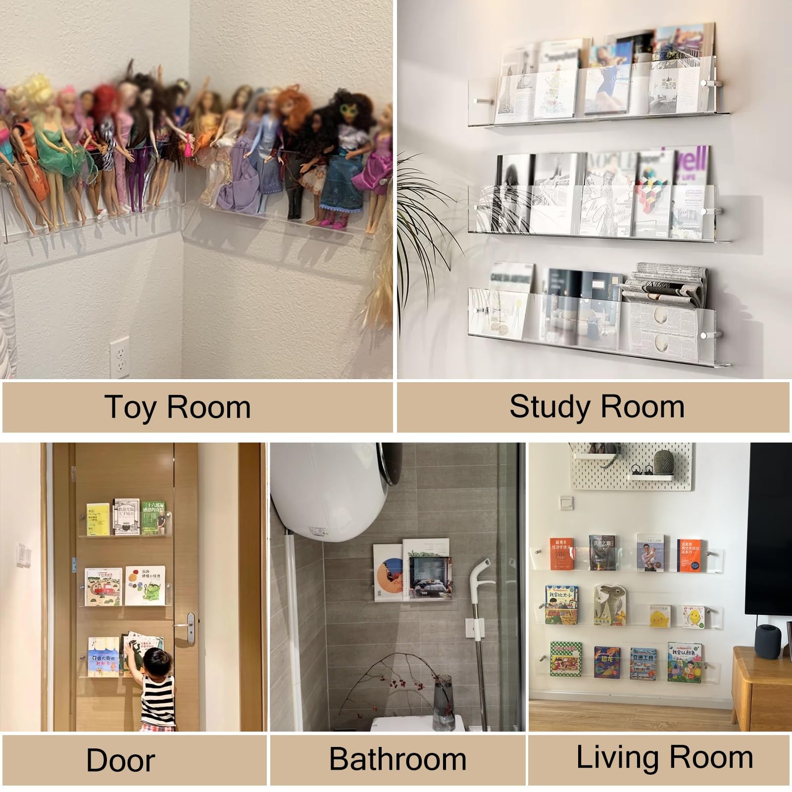 A4 Zeitschriftenständer Aus Acryl - Ordnung An Der Wand