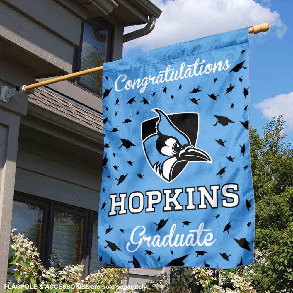 Johns Hopkins Blue Jays Graduation Gift Banner Flag