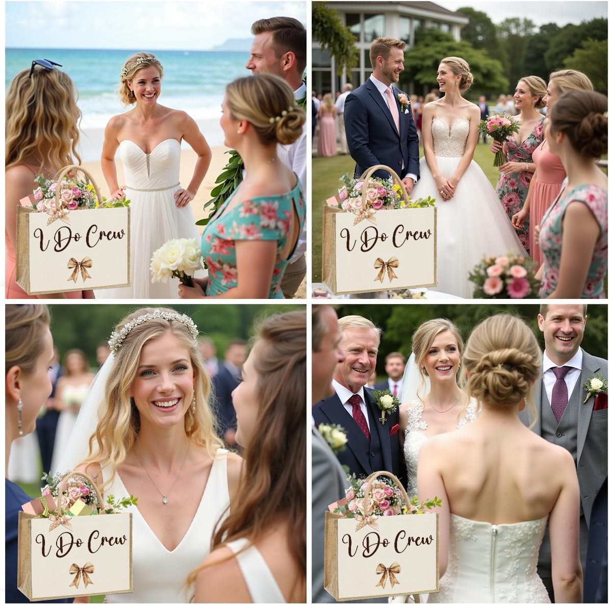 Bride Bridesmaid Mother of The Bride Mother of The Groom Gifts for Women Canvas Tote Bag - Image 6