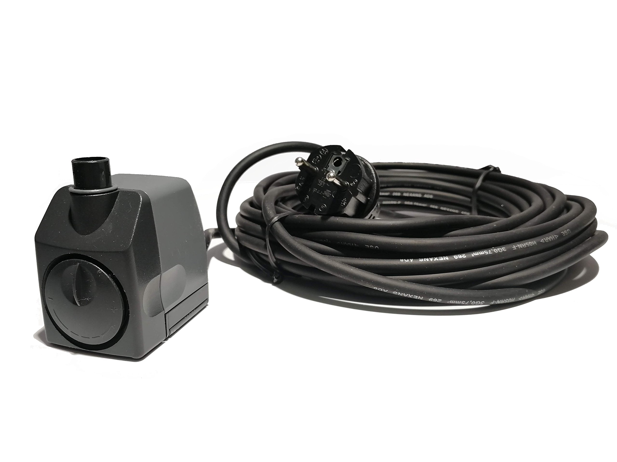 Sicce Nova Pumpe mit 10m Kabel, hochwertige Qualitätspumpe aus Italien, Pumpe für Ihren Garten- und Zimmerbrunnen (800 l/h - 10m Kabel)