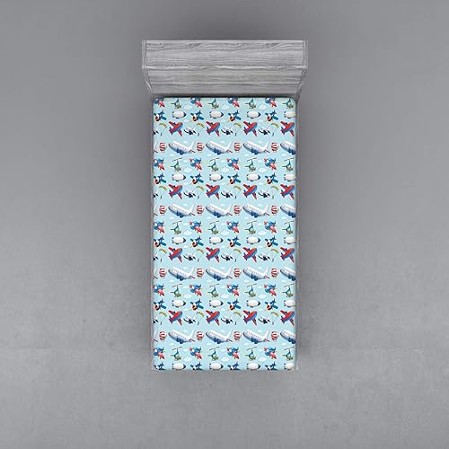 Miniatura 2 de Ambesonne - Sábana bajera ajustable, diversos colores y tres tamaños