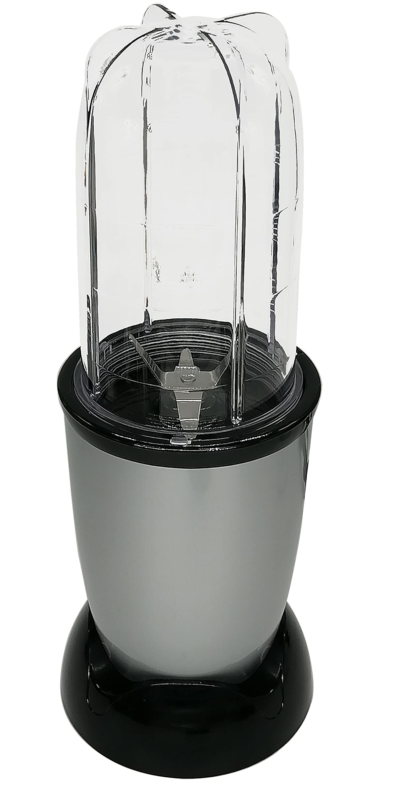 Personal Size Blender 250 Watts Power Electirc Juicer Food Processor for Shakes Smoothies Seasonings Sauces with 3 Pieces Mug (12oz/16oz/22oz)-Silver (21)