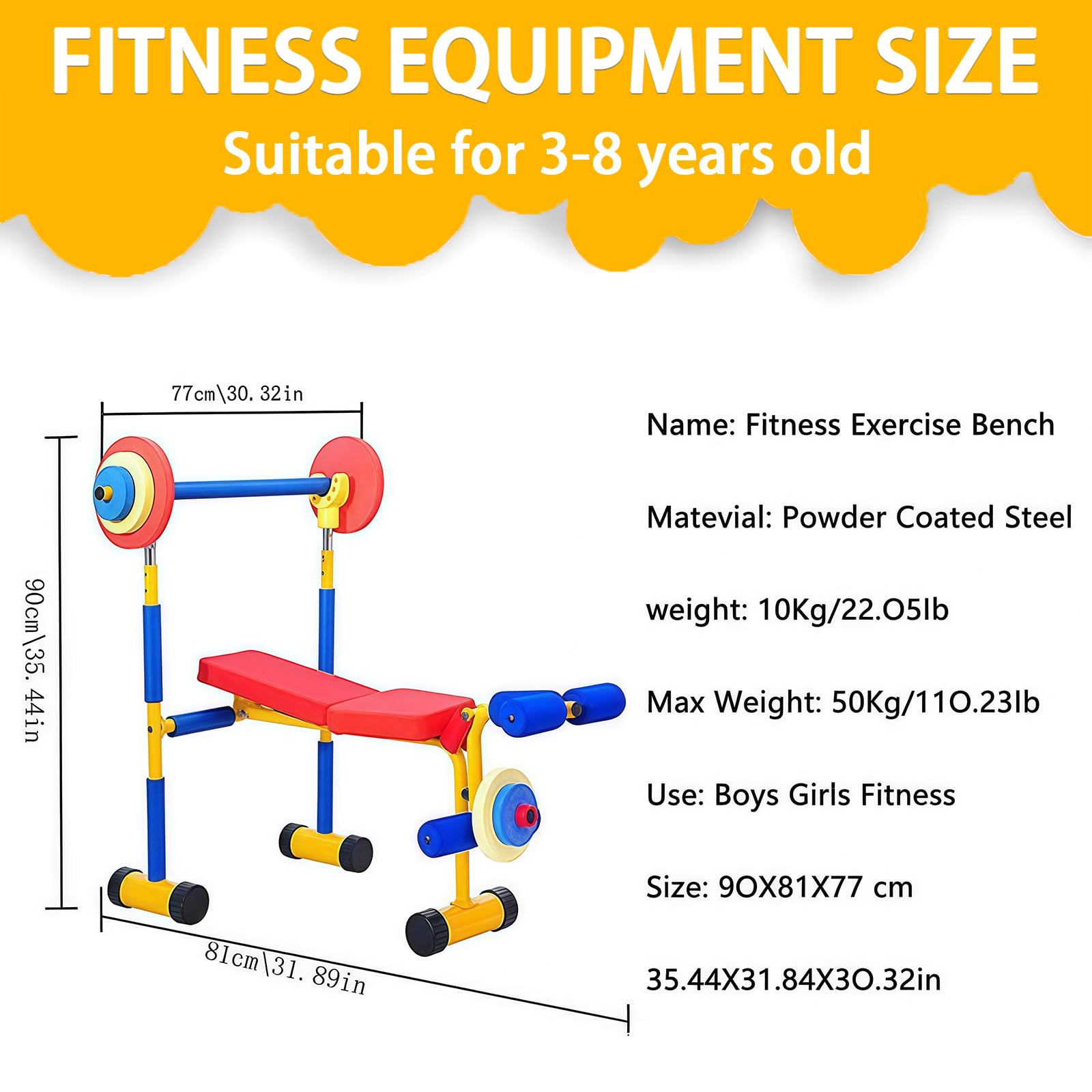 Sprzęt fitness dla dzieci z nachylonym monitorem LED i uchwytem, wewnętrzny eliptyczny trener do ćwiczeń dla dzieci