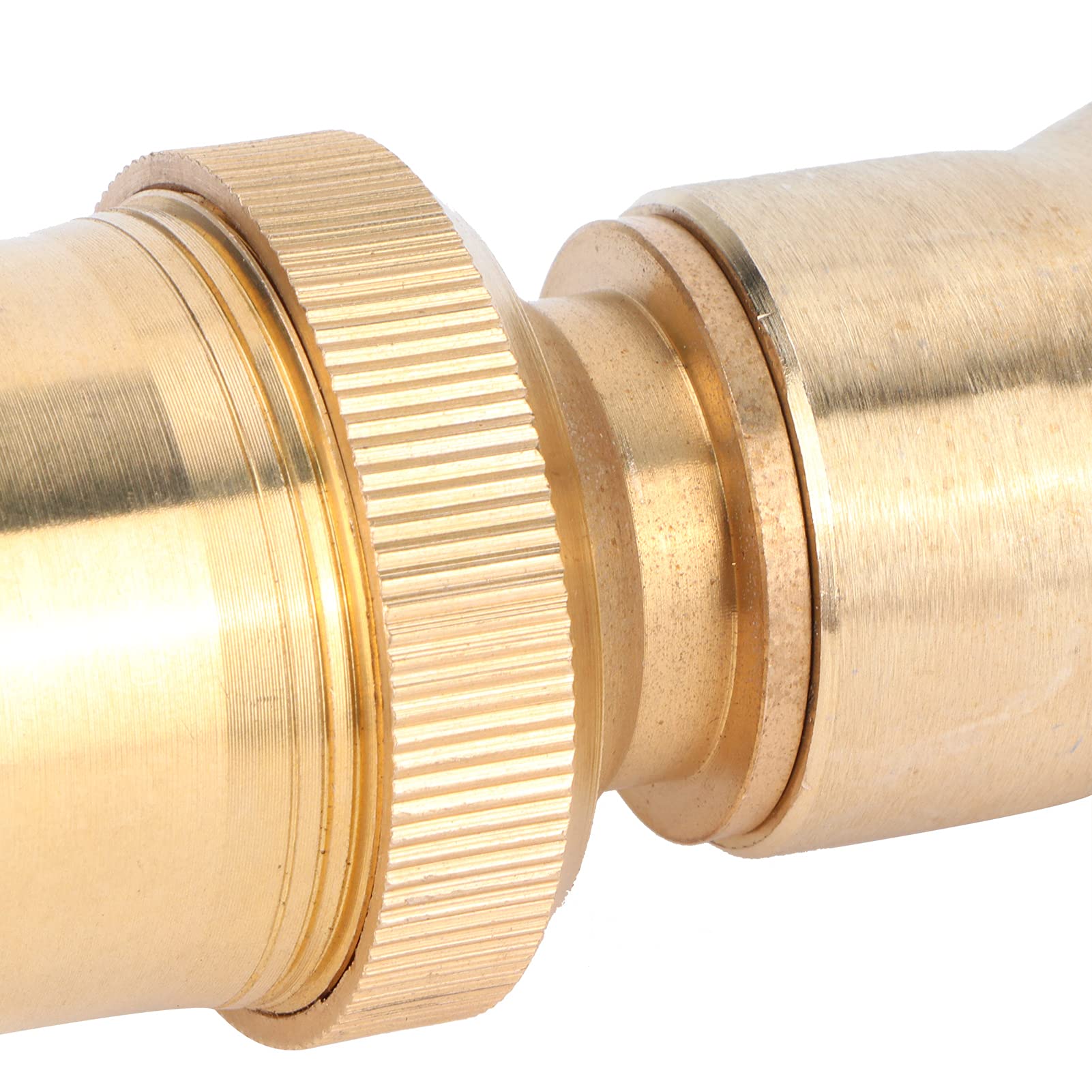 Fountain Nozzle Brass Spray Head Fan Shaped Jet Portable Pond Sprinkler Fountain Spray for Pond Fountain Garden(1 in)