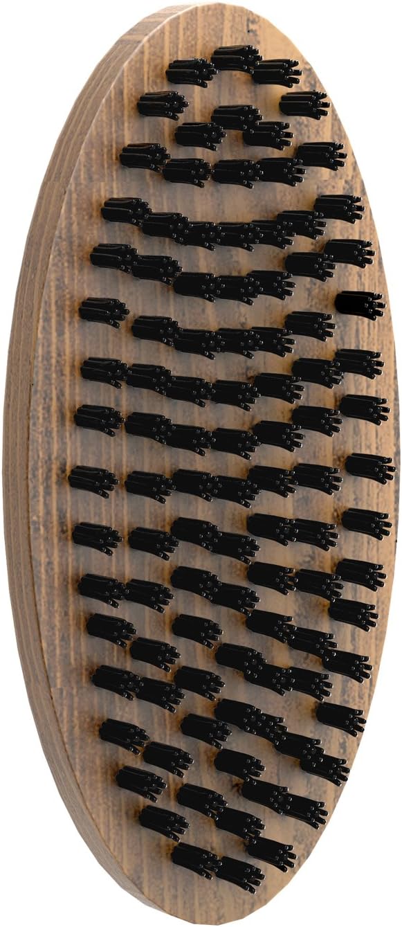 Tombstone Beard Brush - Wood with Soft Synthetic Bristles For Ultimate Exfoliation & Condition - Best For Vegan Beard Grooming & Smoothing Tools - Beard Care Products