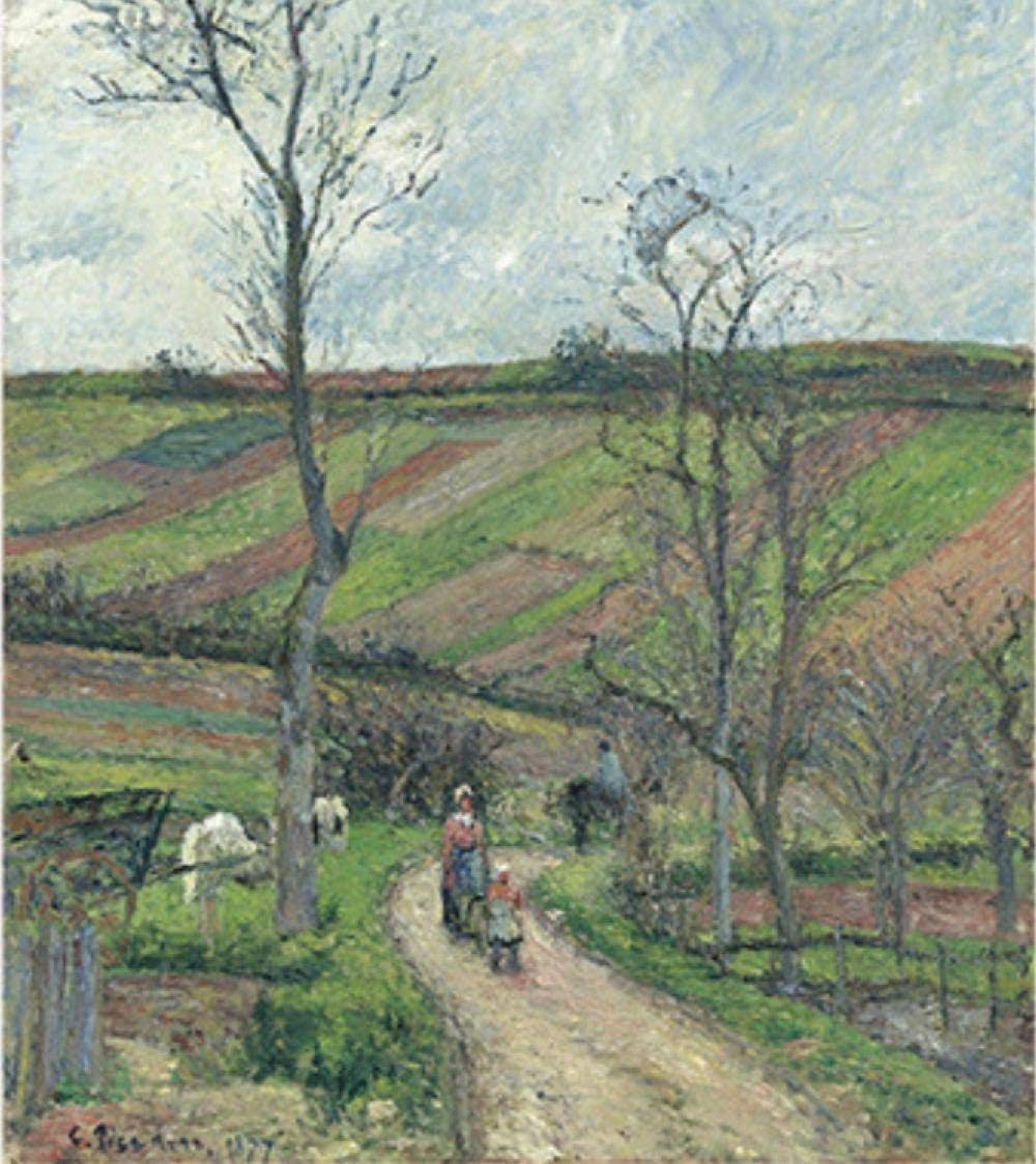 Wooden Jigsaw Puzzle Pieces Road of The Fond in Hermitage Painting Art Educational Toys Decor