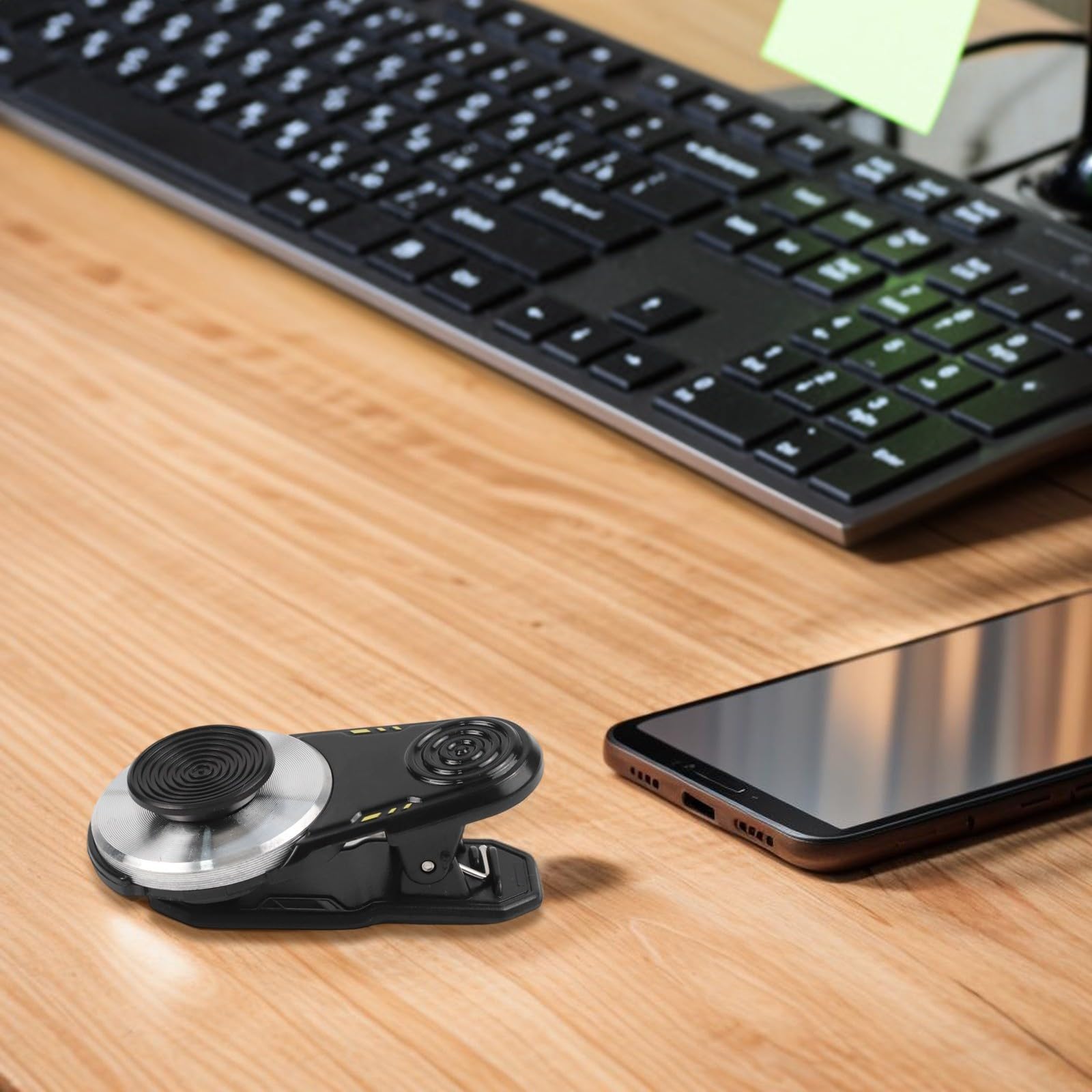 Joystick móvil de rotación de 360° para teléfono, controlador ergonómico de juego de succión para iOS y material ABS