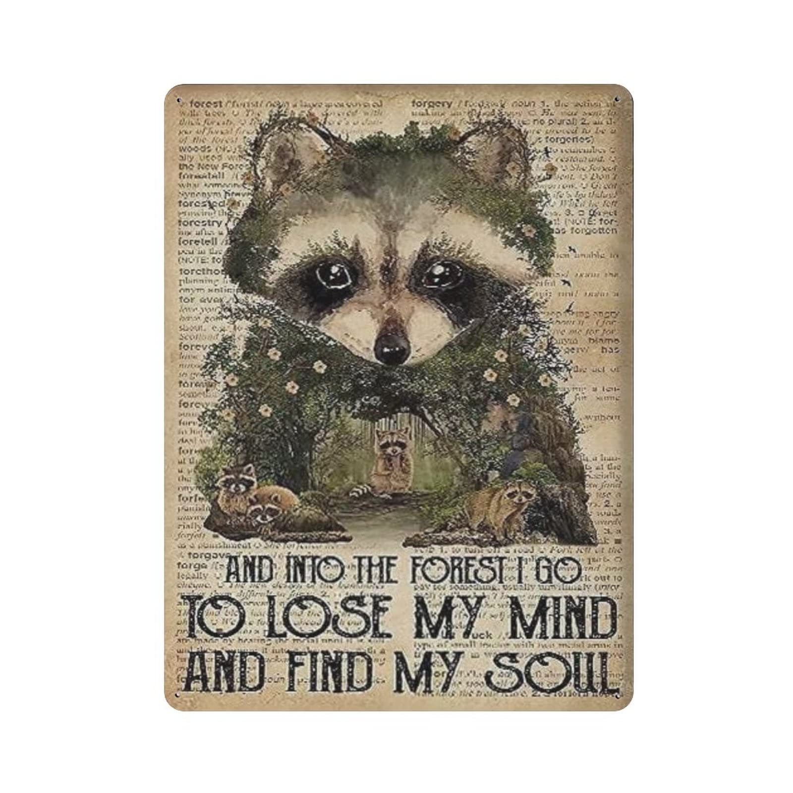 AOOEDM And Into The Vintage Metal Tin Sign for Home Coffee Shop Office Wall Art Metal Poster Garage Decor Man Cave Sign Inspirational Quote Wall Decor