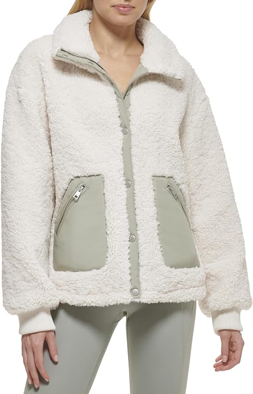 Levi's womens Sherpa Teddy Jacket (Standard & Plus Sizes)