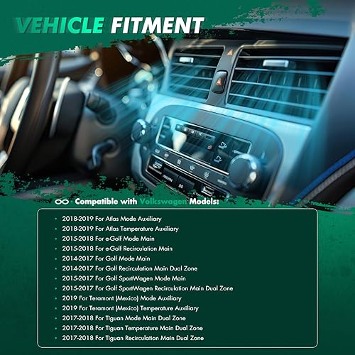 Vista 642 de SCITOO Reemplazo de actuador de puerta de mezcla de calentador HVAC para Ford F-150 2004-2008, para Ford para Lobo 2004-2008, para Lincoln para Mark