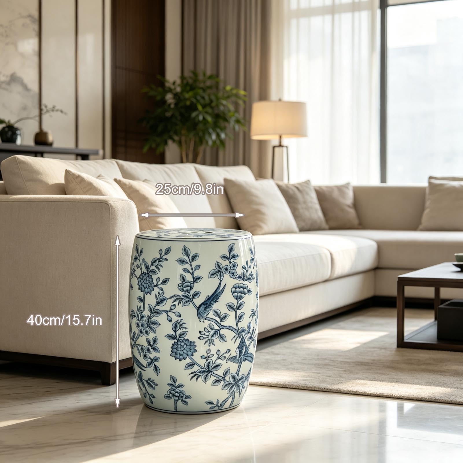 Dekoracyjny Ceramiczny Stołek Ogrodowy O Dużej Nośności Ceramiczny Stołek Do Perkusji Wykwintne Wzory Wzorów Stolik Balkonowy Z Otworami Wentylacyjnymi Ławka Na Buty Do Łazienki