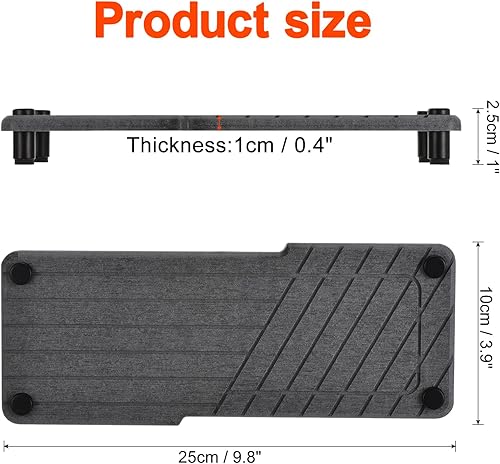 Miniatura 2 de uxcell Organizador de fregadero seco instantáneo, bandeja de fregadero de piedra de secado rápido, bandeja de piedra absorbente de agua con patas de