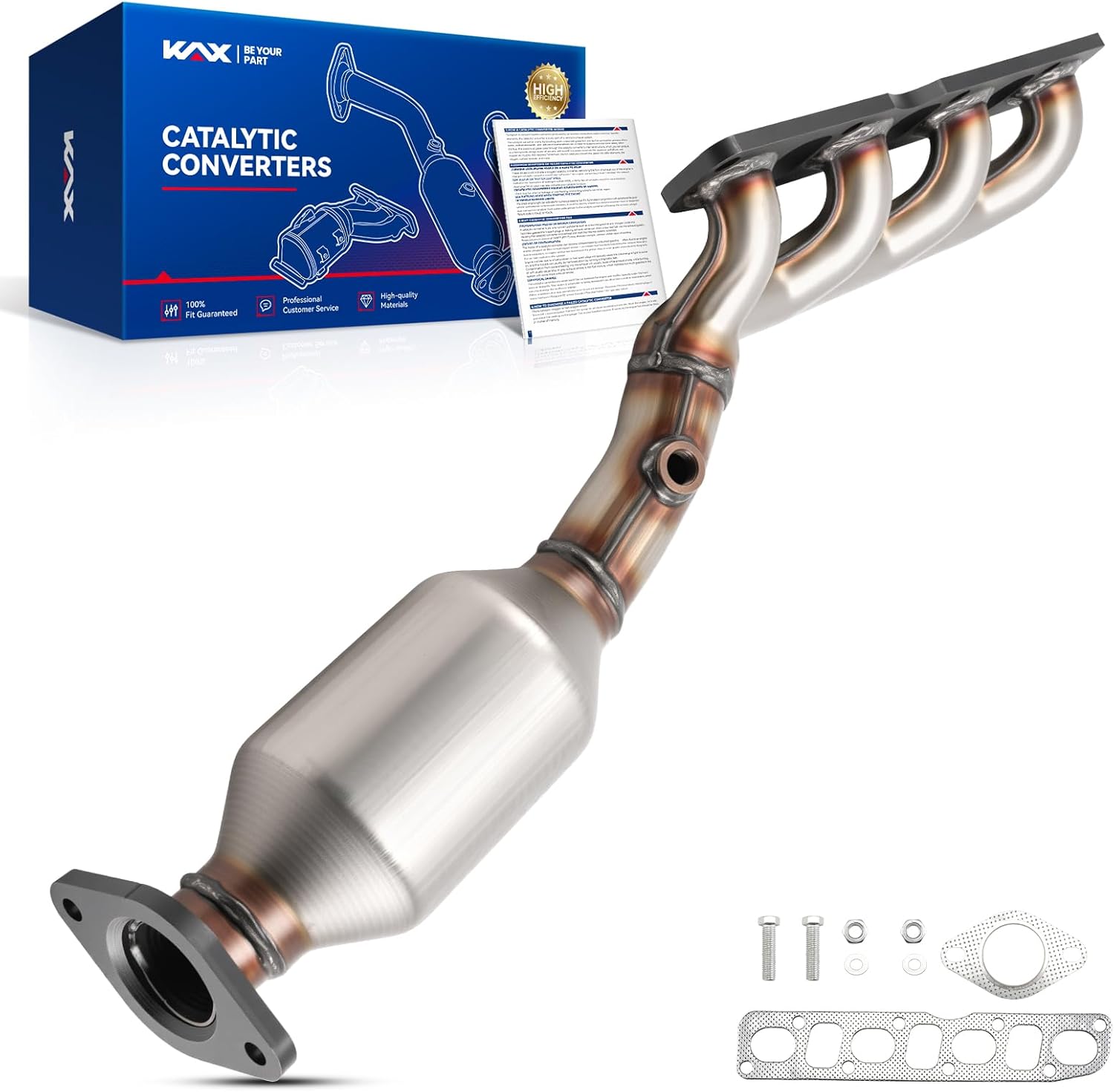 KAX Direct-Fit High-Flow Catalytic Converter for Nissan/INFINITI (Right)