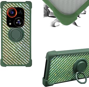 Case for Tecno Phantom X2 Pro Case Compatible with Tecno Phantom X2 Pro Phone Case PC backplane + Silicone Soft Frame Cover [360 Metal Ring, Magnetic Car Mount] TZZH-LV