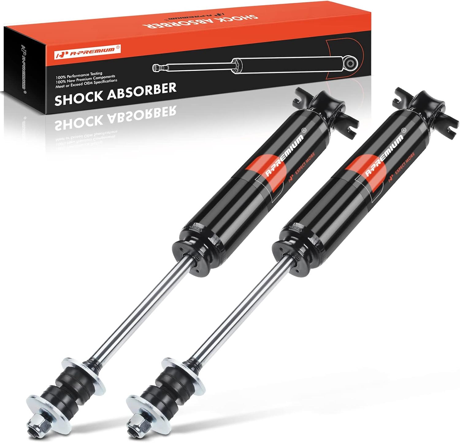 A-Premium Front Pair (2) Shock Absorber Strut Assembly Compatible with Dodge Dakota 1987 1988 1989 1990 1991 1992 1993 1994 1995 1996, RWD (Rear Wheel Drive), Driver and Passenger Side