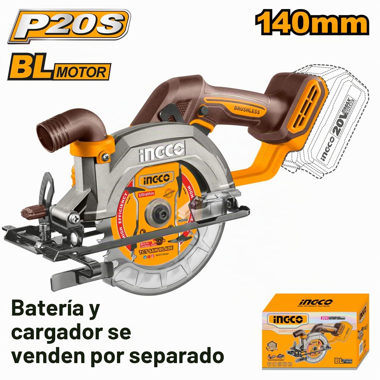 Ingco SIERRA CIRCULAR 20 V