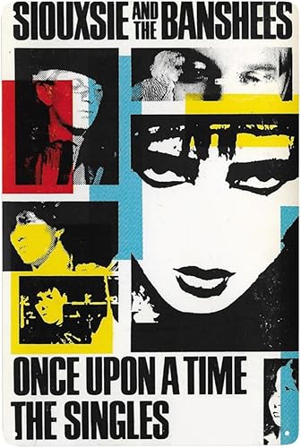 Siouxsie Rock and the Banshees Band - Letrero de metal para decoración de pared para sala de estar, baño, cocina, póster de 8 x 12 pulgadas
