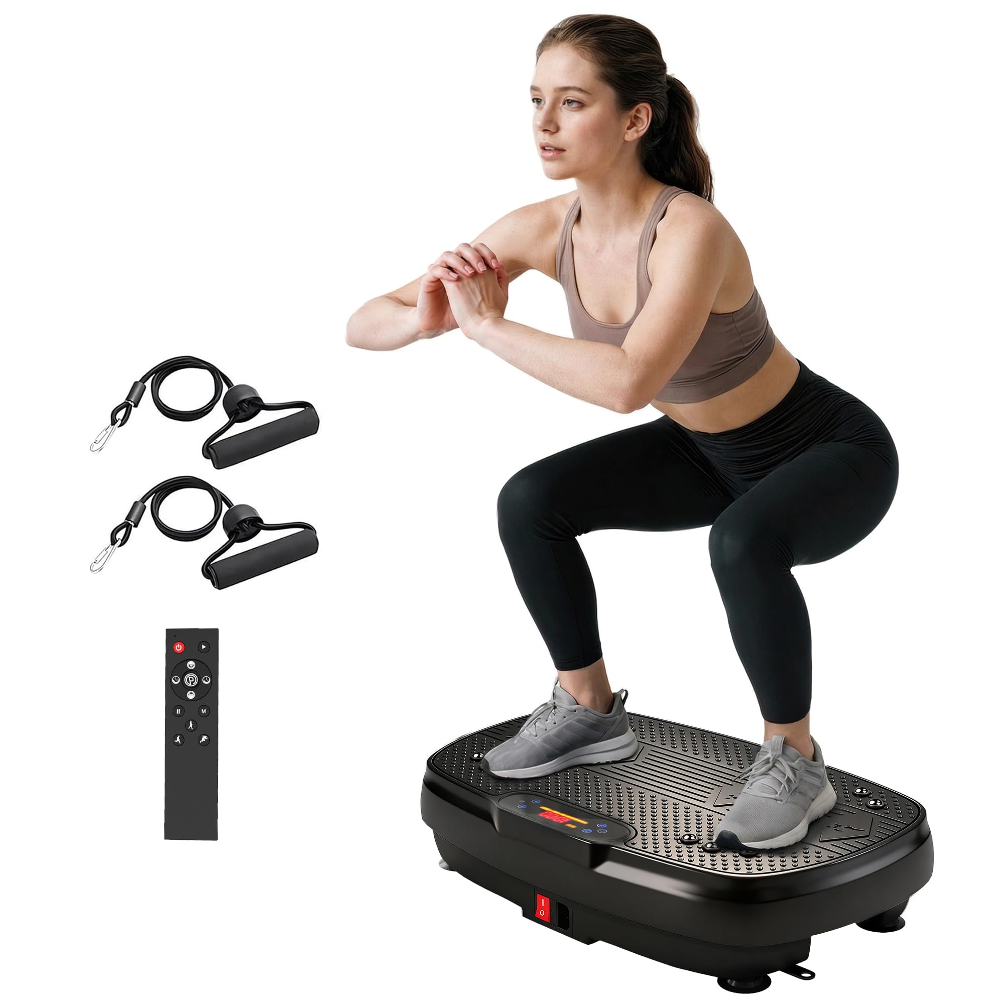 SPORTNOW Vibration Plate Exercise Machine 120 Speed Levels for Home Use