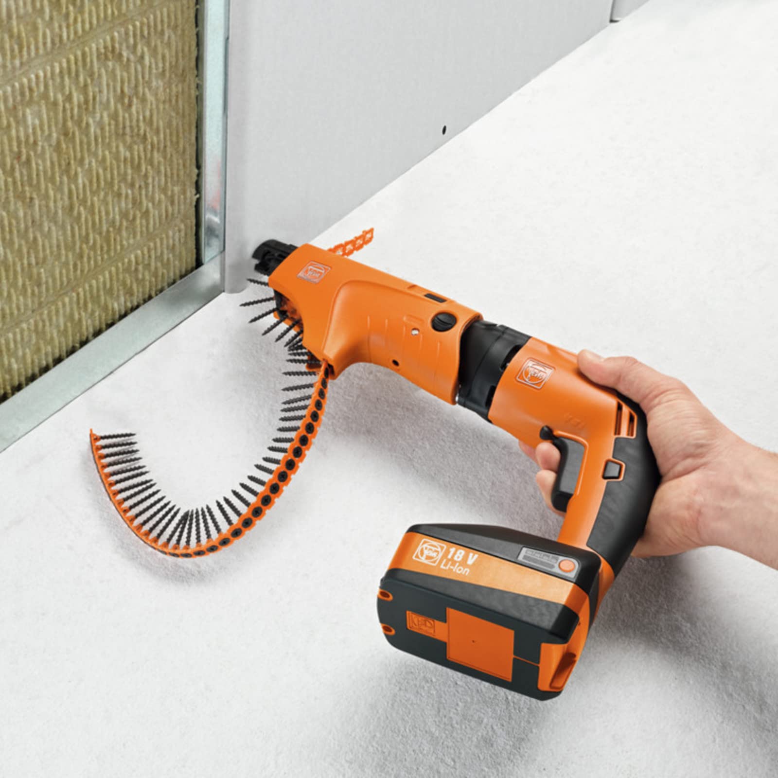 FEIN - Atornillador inalámbrico ASCT 18 Select | potente destornillador inalámbrico para construcción en seco | adecuado para placas de yeso de alta resistencia/placas de yeso duro