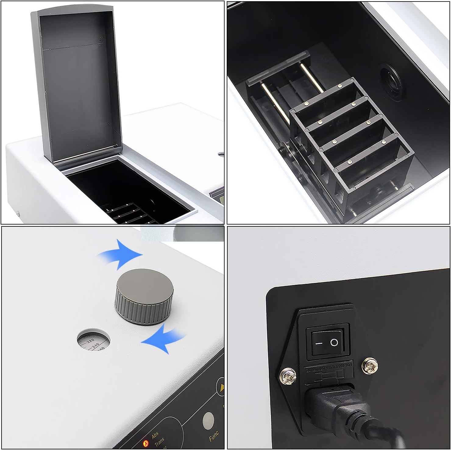 BAOSHISHAN 721 Visible Spectrophotometer Spectrophotometer 110V Grating 1200lines/mm 350-1020nm ± 2nm