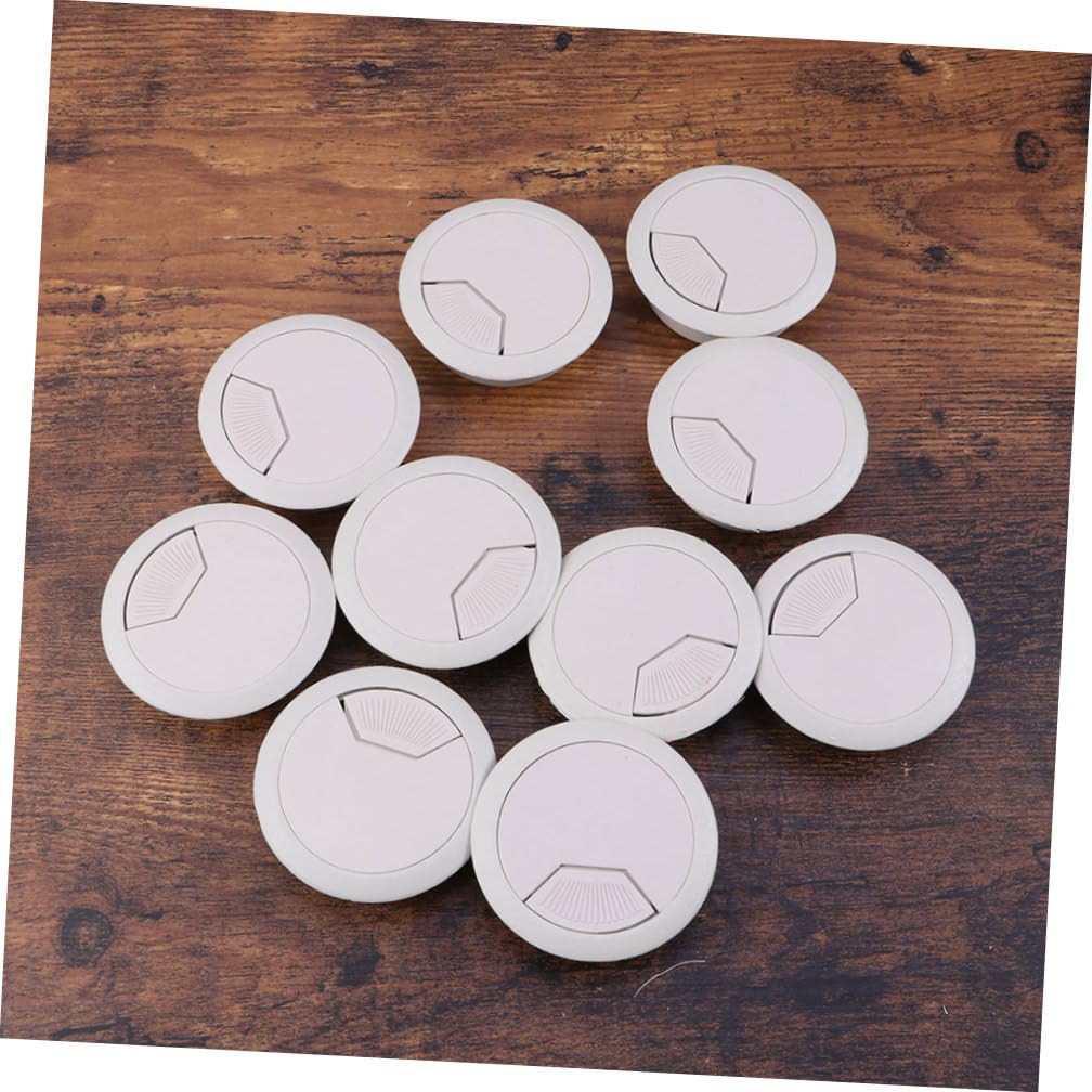 15 Piece Plastic Office Desktop Hole Plug Fitting for Cables