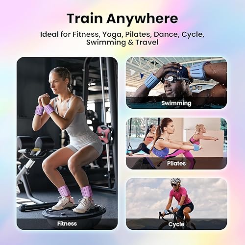 Miniatura 6 de Pesas magnéticas ocultas ajustables para tobillo y muñeca, diseño de silicona transpirable e impermeable para mujeres y hombres, ideal para fitness