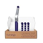 Flamingo Dermaplane Blades Refills, Face Razors for Women, Smooth Skin, 4 Count