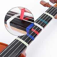 Vista 7 de 7 rollos de cintas para diapasón de violín, calcomanías de guía de dedo para violín, posiciones de violonchelo de 216 pies, cinta para practicar