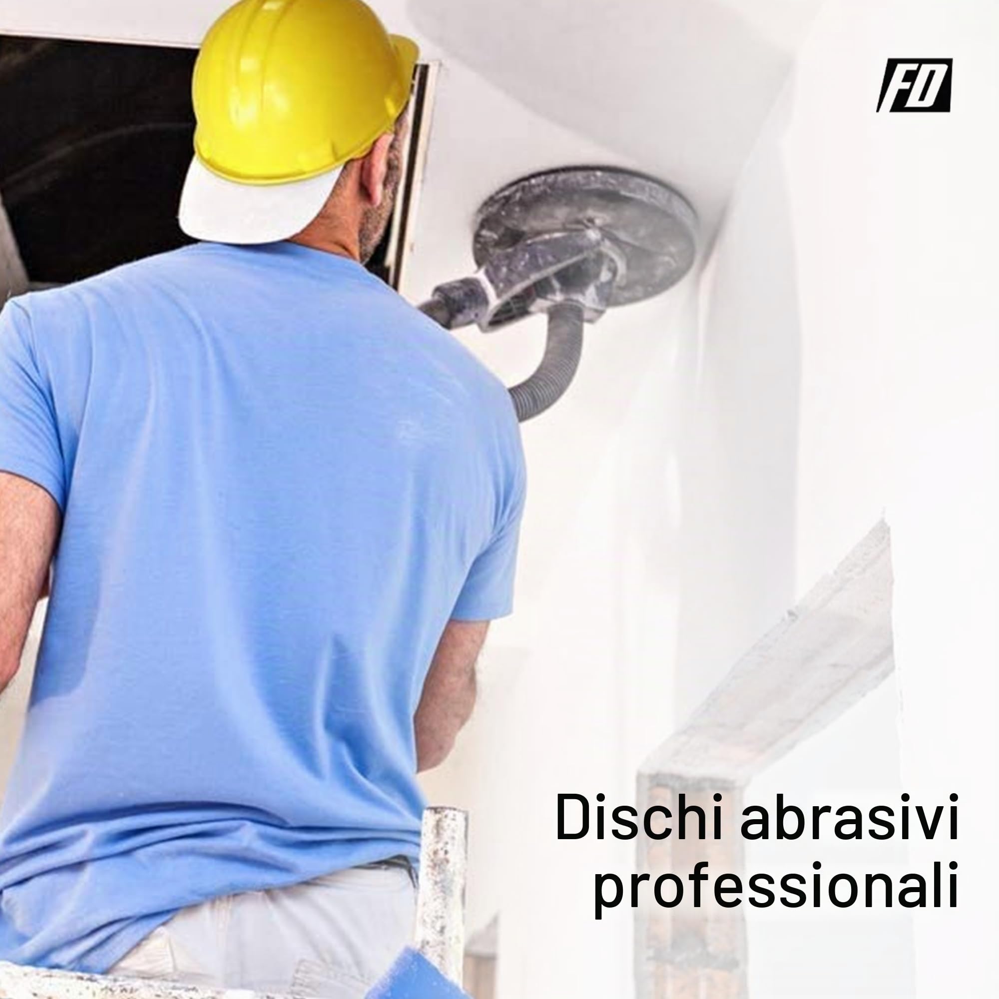 Dischi Abrasivi Professionali │ gialli │ 25 pezzi │ Ø 225 mm │ Mixpack (5 x grana 60/80/120/180/220 ciascuno) │ per levigatrici orbitali casuali │ Fogli Abrasivi │ Carta Abrasiva │ Tamponi Abrasivi