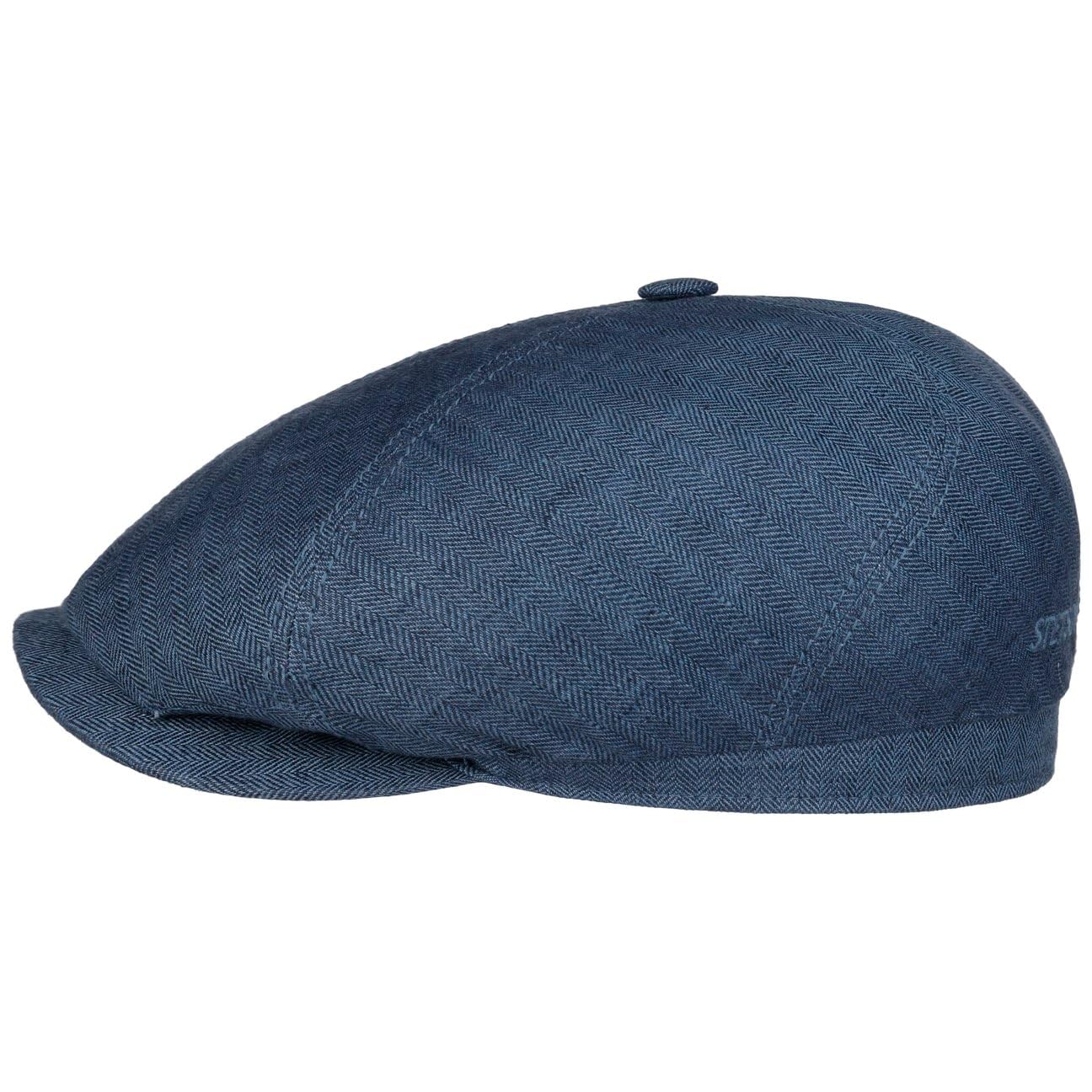 Stetson Brooklin Leinen Schirmmütze Damen Herren Fischgratmuster Ballonmütze Frühjahr Sommer