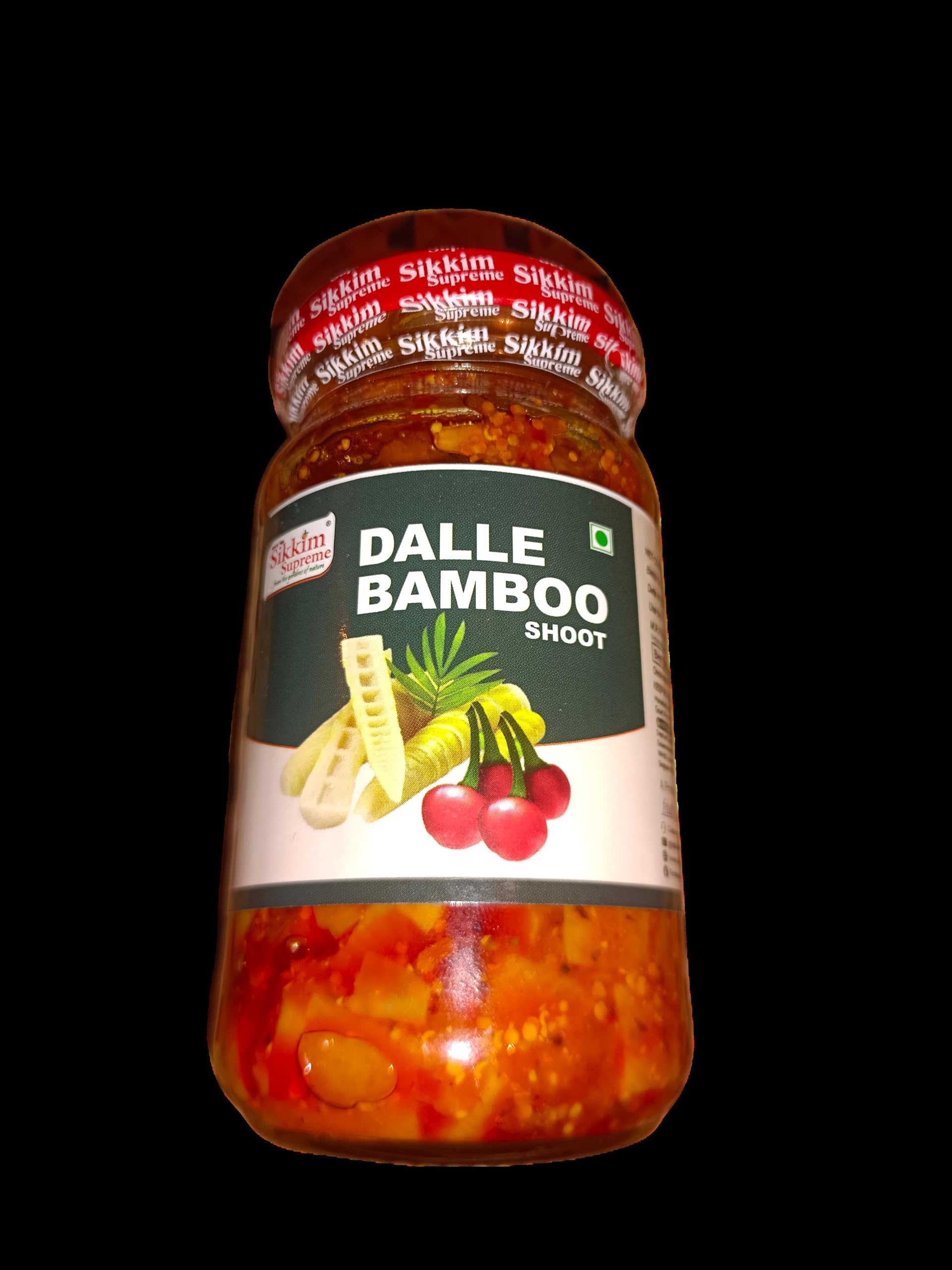 Sikkim Supreme Dalle Bamboo Shoot Pickle 200g - Authentic Spicy Himalayan Achar from Sikkim | GI Tag Product | Mustard Oil Fermented | Vegan
