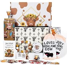 Highland Cow Gifts For Women, Highland Cows Lovers, Girls, Daughter, Friend, Sister, Christmas, Birthday, Cow Print Stuff With Cup, Keychain, Decorations, Earrings, Stickers, Socks, Cosmetic Bag