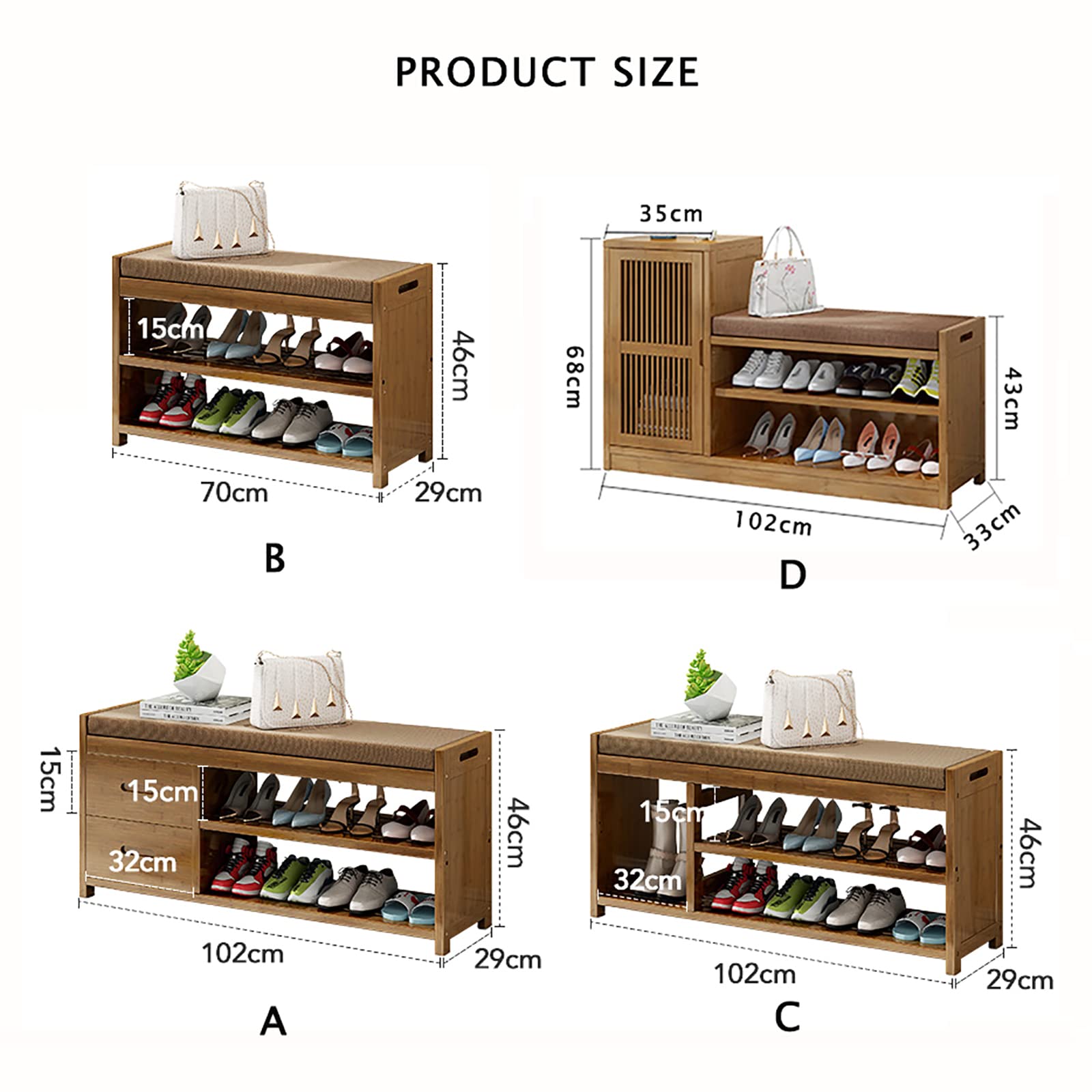 Rustic Entryway Furniture Shoe Storage Entryway Coat Rack Shoe Bench