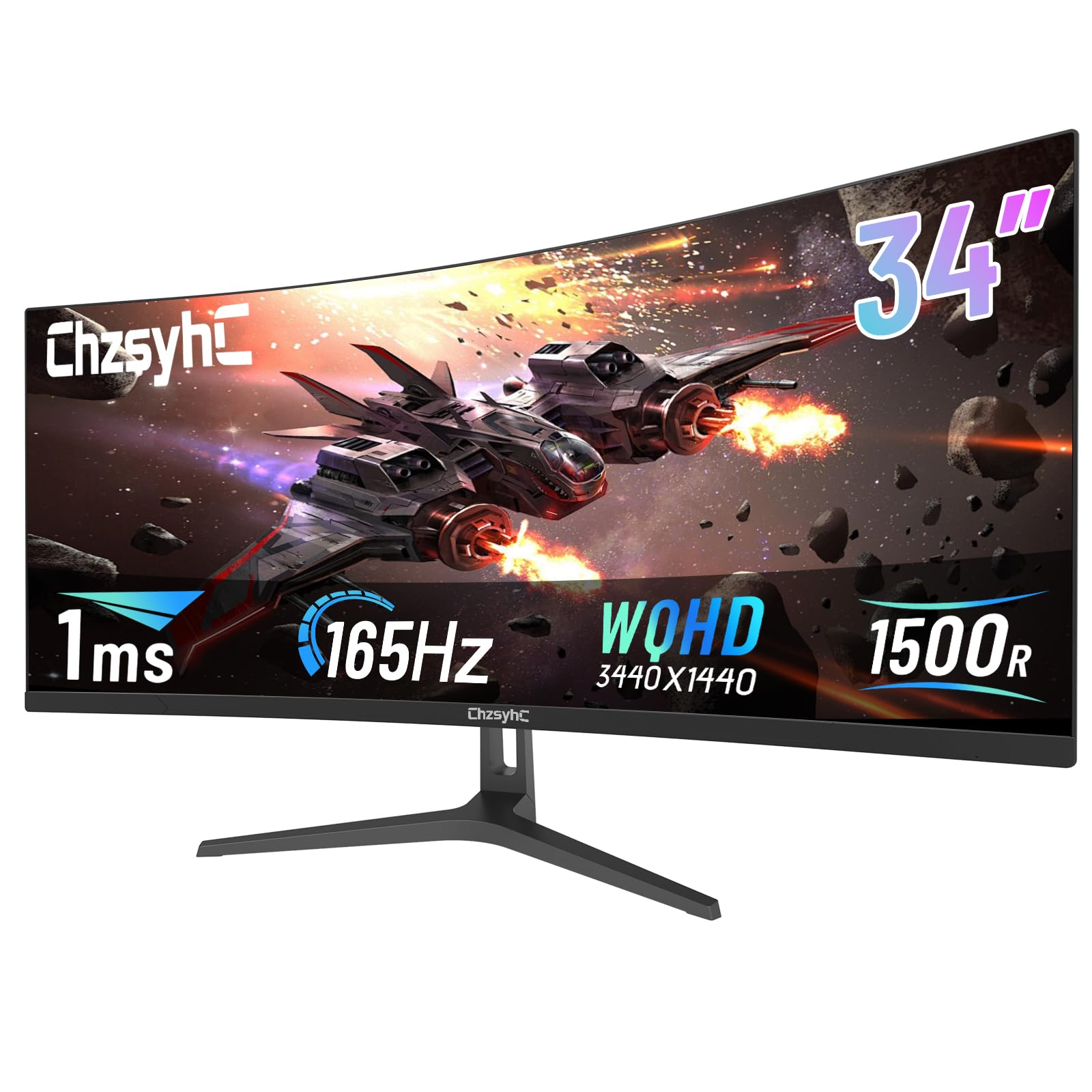 ChzsyhC 34 Inch Ultrawide Curved Gaming Monitor