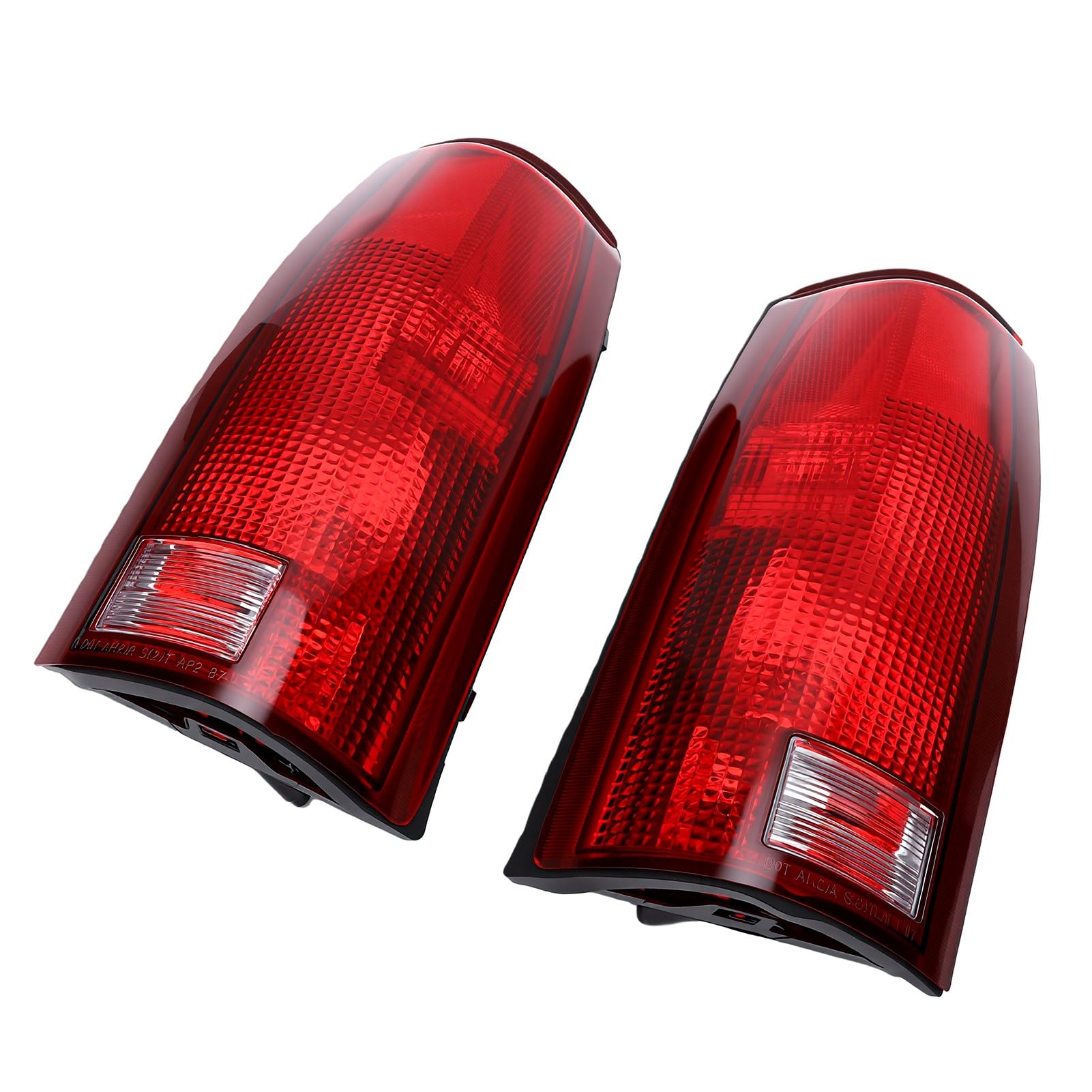 CHICIRIS Gruppo Fanale Posteriore, Ricambio Diretto per Chevy C K 1500 2500 3500 Silverado Tahoe Sierra Yukon 1988-1999, Fanale Stop Posteriore con Lente Rossa