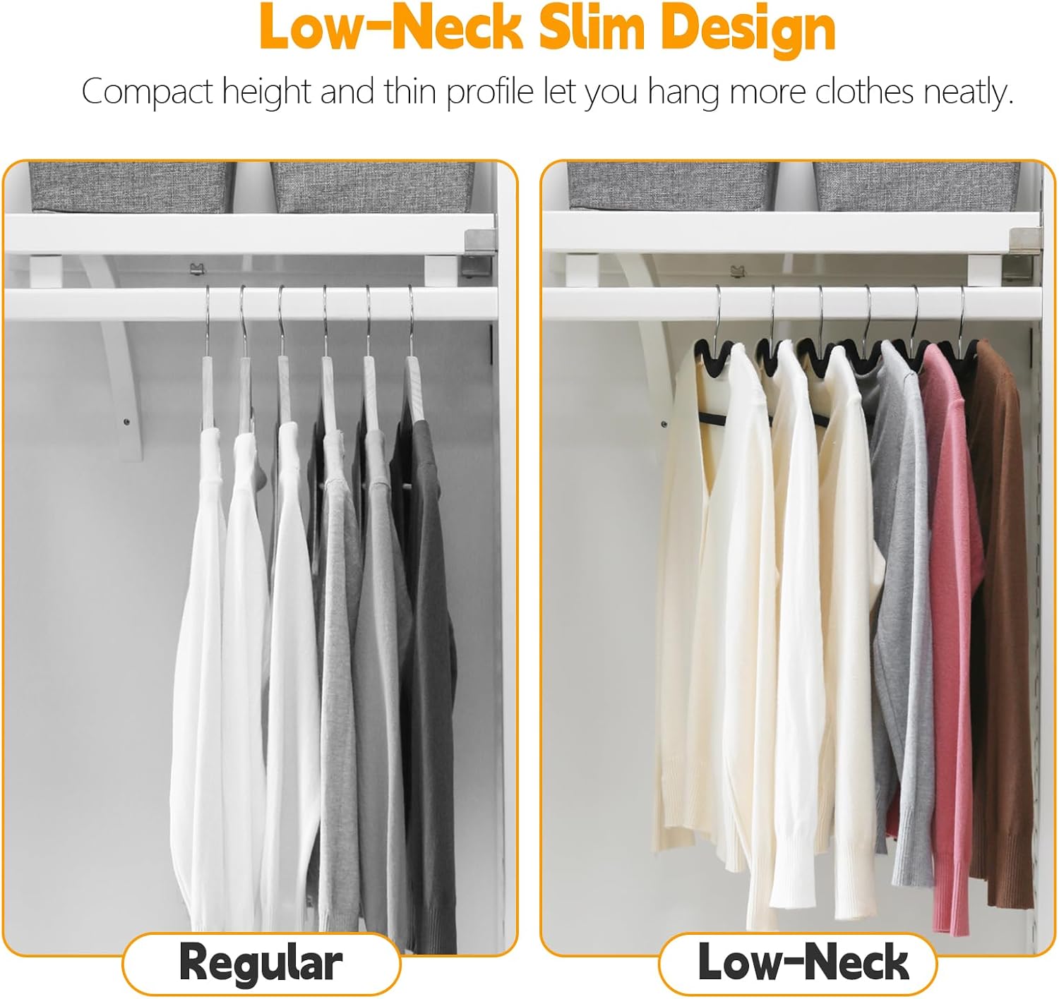 20 Pack Velvet Hangers, Short Neck Non Slip Slim Hangers with 360° Swivel Hook, Space Saving Clothes Hangers for Shirts, Dresses, Sweaters, Black